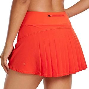 CRZ YOGA Red Tennis Skirt